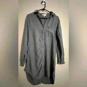 Cloth & Stone Shirt Dress Anthropologie  Gray size Xs comfy
